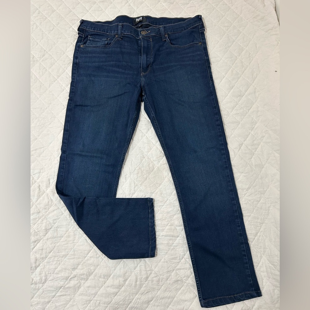 PAIGE LENOXX blue jeans Straight Leg size 36